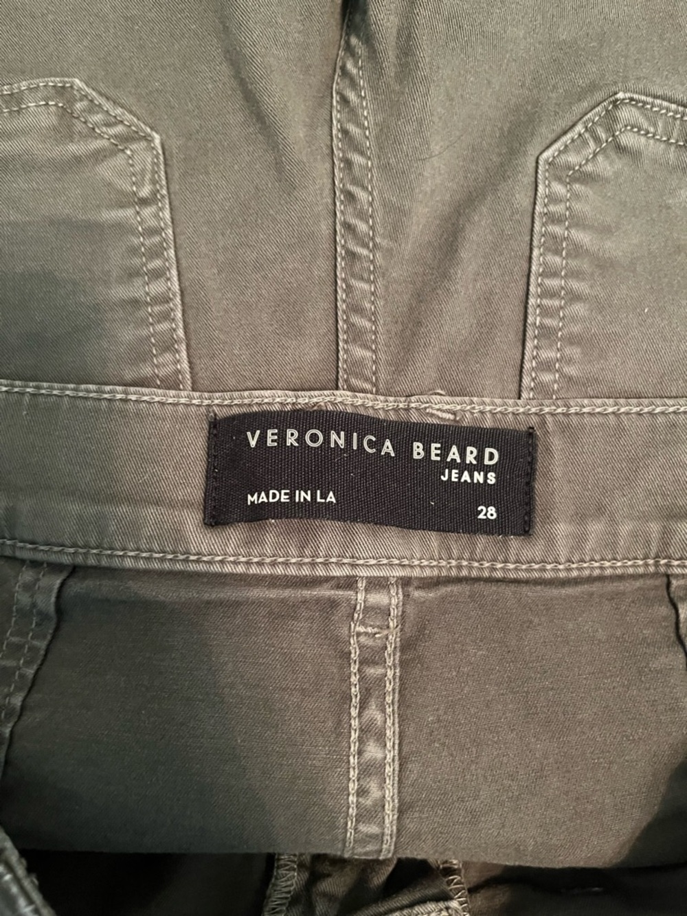 Veronica Beard Jeans Charlie Barrel Leg High Rise Utility Pants Size 28 - Picture 3 of 7